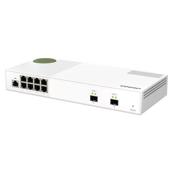 QNAP マネージドスイッチ QSW-M2108-2S 2 x 10GbE SFP+ポート および 8 x 2.5 Gigabitポート Layer 2 Webマネージドスイッチ ポート数:8 スイッチングファブリック:80 Gbps【お取り寄せ商品です/納期都度対応】