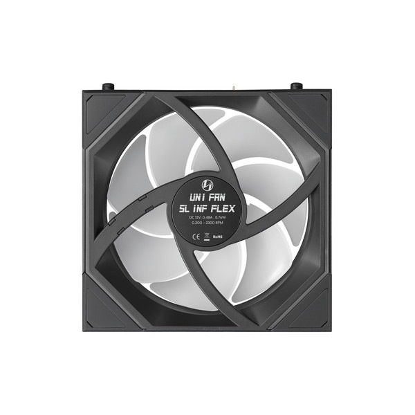 Lian Li �������ե��� 12RSLIN1F3B (UNI FAN SL INF FLEX Reverse 120 Black (3pc)) ����ե��˥ƥ��ߥ顼 ��С��� �֥�å� 3�ĥ��åȡڥ���󥻥��Բġ��̳�ƻ����Υ�������Բġ�