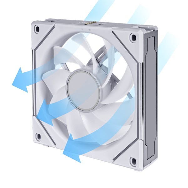 Lian Li UNI FAN SL-INFINITY REVERSE BLADE 連結式冷却ファン UF-RS-SLIN120-1W 【キャンセル不可・北海道沖縄離島配送不可】