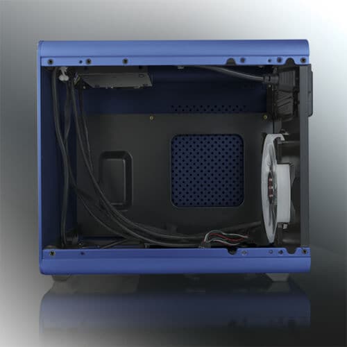 PCケース RAIJINTEK METIS PLUS METIS PLUS 0R200058 ブルー(対応ファクター:Mini-ITX 3.5インチシャドウベイ:2個) ※お取り寄せ