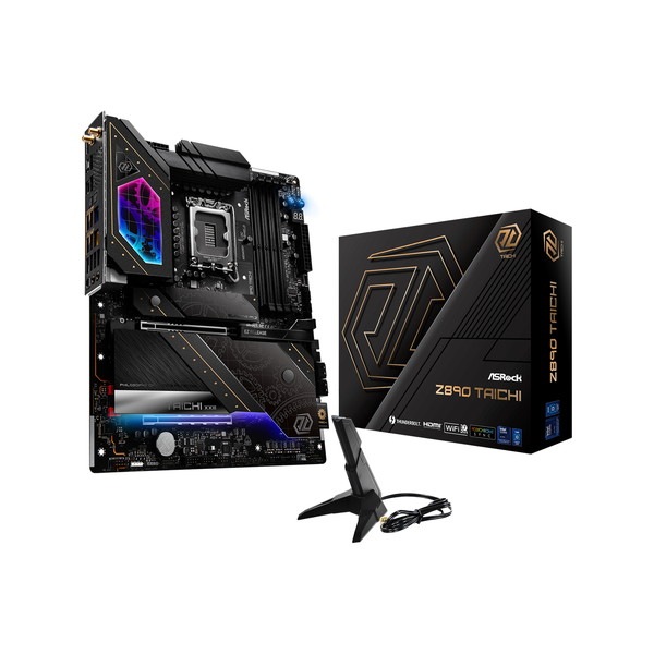 ASRock �ޥ����ܡ��� Z890 Taichi Intel Z890 ���åץ��å���� �ե�å����å� ATX Intel Core Ultra 200S �ץ����å� �б� DDR5-9600 PCIe 5.0 / Thunderbolt 4 2�� / HDMI ��° M.2 ��ĥ�����ɡڥ���󥻥��Բġ��̳�ƻ����Υ�������Բġ�
