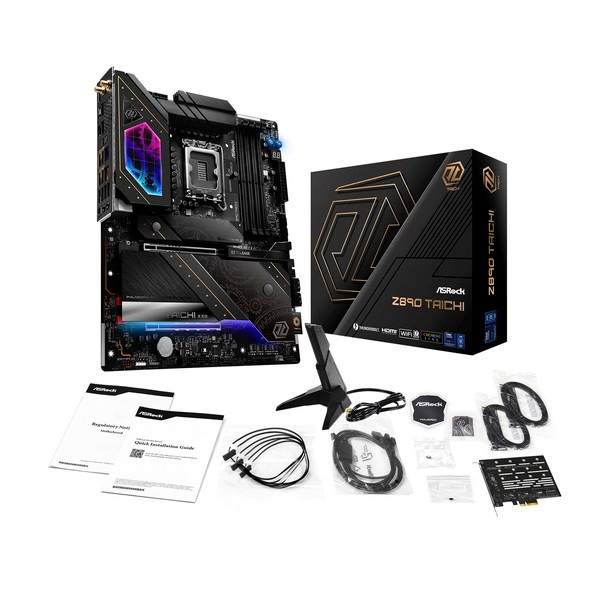 ASRock �ޥ����ܡ��� Z890 Taichi Intel Z890 ���åץ��å���� �ե�å����å� ATX Intel Core Ultra 200S �ץ����å� �б� DDR5-9600 PCIe 5.0 / Thunderbolt 4 2�� / HDMI ��° M.2 ��ĥ�����ɡڥ���󥻥��Բġ��̳�ƻ����Υ�������Բġ�