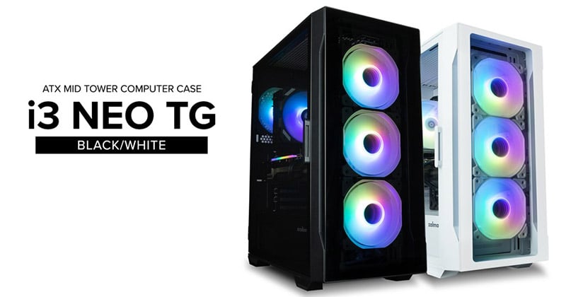 ZALMAN ミドルタワーPCケース i3 NEO TG White【キャンセル不可・北海道沖縄離島配送不可】