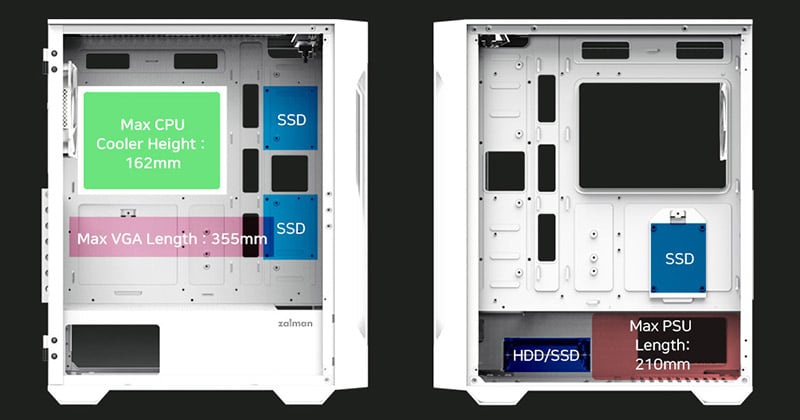 ZALMAN ミドルタワーPCケース i3 NEO TG White【キャンセル不可・北海道沖縄離島配送不可】