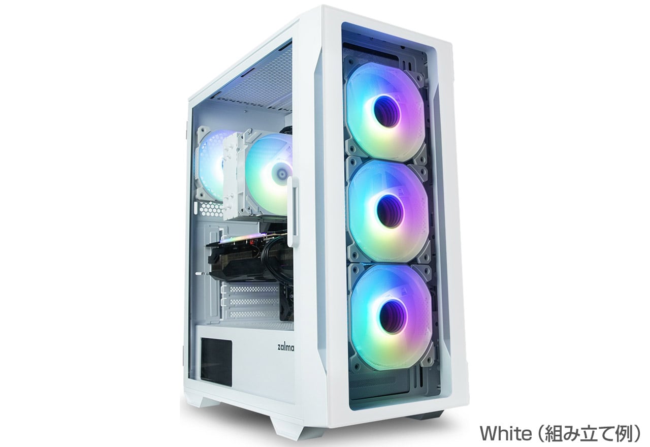 ZALMAN ミドルタワーPCケース i3 NEO TG White【キャンセル不可・北海道沖縄離島配送不可】