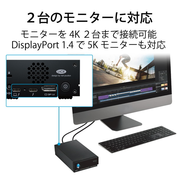 ELECOM エレコム STHW4000800 SSD Thunderbolt3対応 4TB 高速転送 映像編集 バックアップ 高速データ転送【キャンセル不可・北海道沖縄離島配送不可】