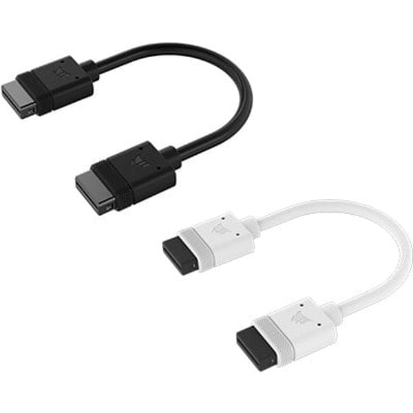 Corsair ���륻�� �ե����ѥ����֥�(iCUE Link) CORSAIR iCUE LINK Cable, 2x 100mm with Straight connectors, White CL-9011129-WW�ڥ���󥻥��Բġ��̳�ƻ����Υ�������Բġ� -������-