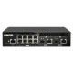 QNAP マネージドスイッチ QSW-M2108R-2C ハーフ幅ラックマウント エントリーレベル10GbEおよび2.5GbE Layer 2 ポート数:8+2 スイッチングファブリック:80 Gbps 電源内蔵【お取り寄せ商品です/納期都度対応】