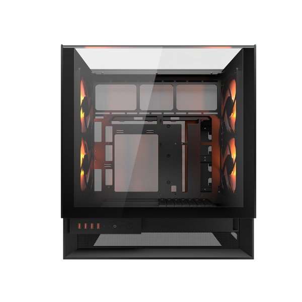 COUGAR PCケース ミドルタワー Mini ITX / Micro ATX / ATX OmnyX CGR-2WA3B-RGB (OmnyX) Black【キャンセル不可・北海道沖縄離島配送不可】