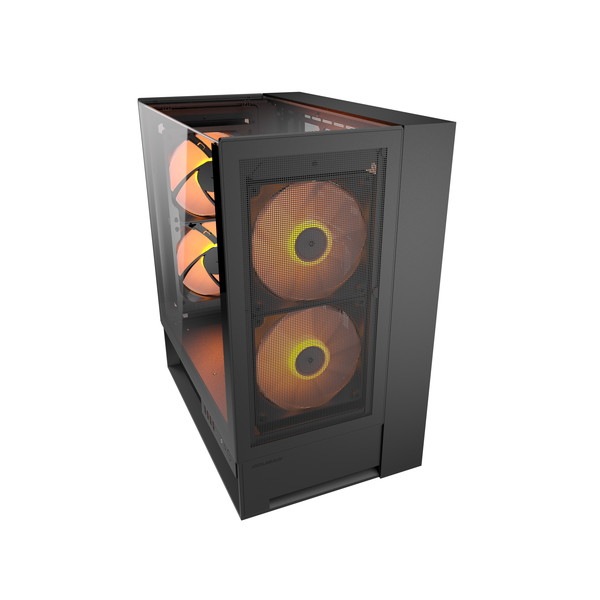 COUGAR PCケース ミドルタワー Mini ITX / Micro ATX / ATX OmnyX CGR-2WA3B-RGB (OmnyX) Black【キャンセル不可・北海道沖縄離島配送不可】