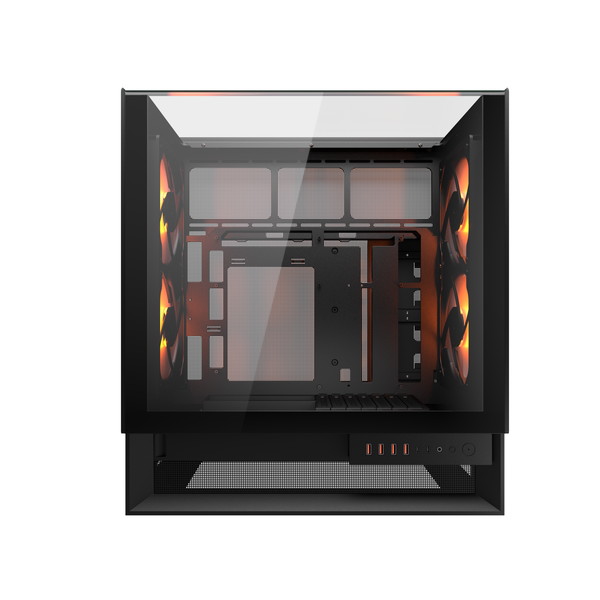 COUGAR PCケース ミドルタワー Mini ITX / Micro ATX / ATX OmnyX CGR-2WA3B-RGB (OmnyX) Black【キャンセル不可・北海道沖縄離島配送不可】