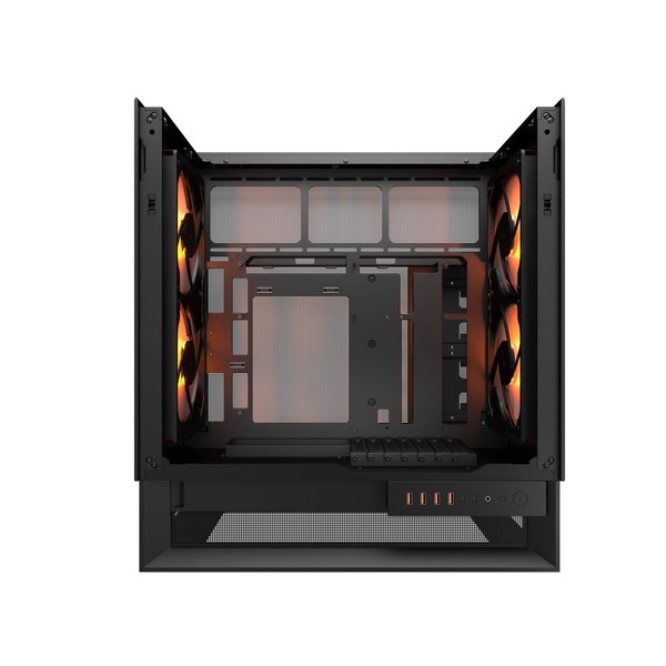 COUGAR PCケース ミドルタワー Mini ITX / Micro ATX / ATX OmnyX CGR-2WA3B-RGB (OmnyX) Black【キャンセル不可・北海道沖縄離島配送不可】