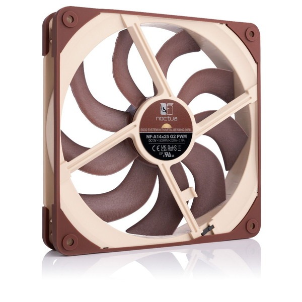 Noctua PCファン NF-A14X25-G2-PWM 140mm 静音 4-Pin接続 ブラウン 【キャンセル不可・北海道沖縄離島配送不可】
