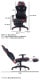 不二貿易 メッシュゲーミングチェア レイズ フットレスト付キRD YF922CW foot 商品コード19429【代引・日時指定・キャンセル不可・北海道沖縄離島配送不可】 -お取リ寄せ-