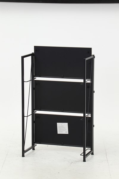 不二貿易 折りたたみシェルフ アロン3段 BR FBC984-B 商品コード73638【代引・日時指定・キャンセル不可・北海道沖縄離島配送不可】 -お取リ寄せ-
