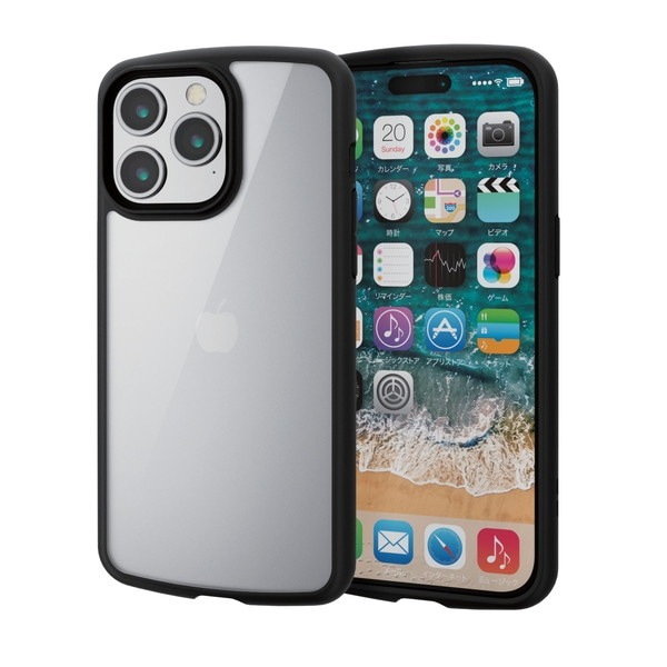 ELECOM ���쥳�� PM-A23DTSLFCBK iPhone 15 Pro Max �ʎ��̎ގ؎��Ďގ����� TOUGH SLIM LITE �̎ڎ��ю��׎� ���̎��؎� ���Ď׎��̎ߎ�������° �̎ގ׎����ڥ���󥻥��Բġ��̳�ƻ����Υ�������Բġ�