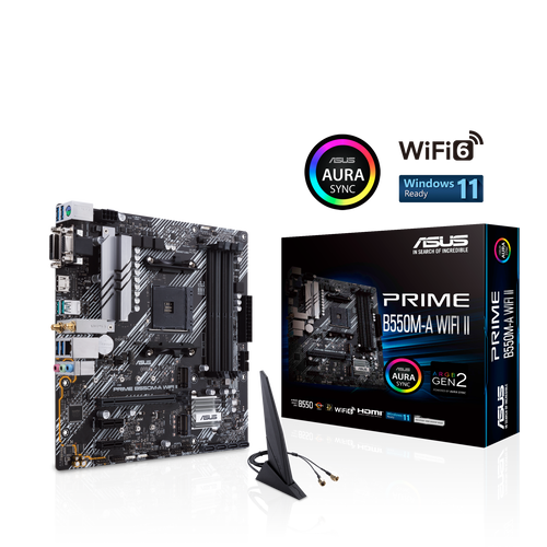 ASUS PRIME B550M-A WIFI II AMD B550 マザーボード MicroATX 【キャンセル不可・北海道沖縄離島配送不可】