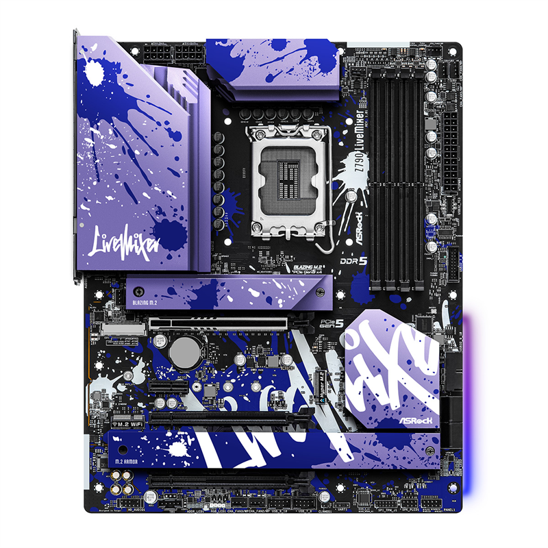 (マザーボード)AsRock Z790Live Mixer(フォームファクタ:ATX CPUソケット:LGA1700 チップセット:Intel/Z790 メモリタイプ:DDR5)