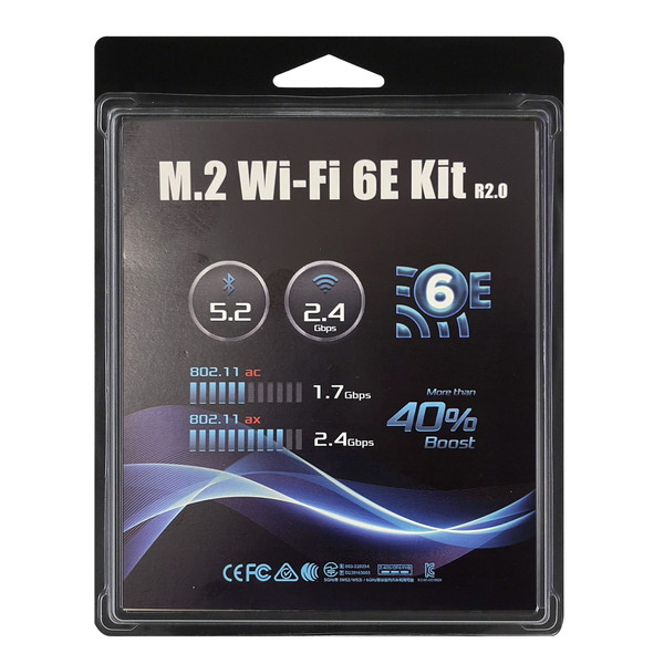 ASRock M.2 WIFI 6E kit (AX210) DeskM R2.0 Wi-Fi���å� DeskMini DeskMeet���꡼�� �������å� �ڥ���󥻥��Բġ��̳�ƻ����Υ�������Բġ�