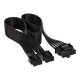 Corsair コルセア 電源用ケーブル CORSAIR 12+4pin PCIe Gen 5 Type-4 600W 12VHPWR cable, flat ribbon, black CP-8920284【キャンセル不可・北海道沖縄離島配送不可】 -お取り寄せ-