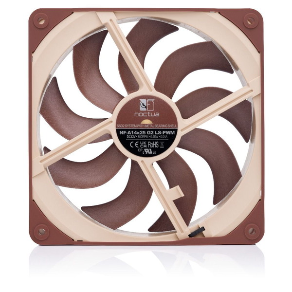 Noctua PC�ե��� NF-A14X25-G2-LS-PWM 140mm ���ž Ķ�Ų� 4-Pin��³ �֥饦�� �ڥ���󥻥��Բġ��̳�ƻ����Υ�������Բġ�
