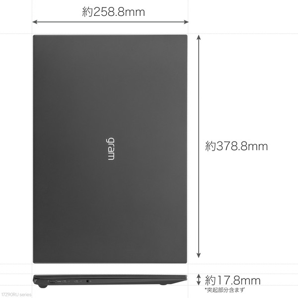 Ρȥѥ LG gram 17Z90RU-GA55J 17 25601600 Υ󥰥쥢 IPSѥͥ Core i5 1334U SSD:512GB :16GB Windows 11 Home ֥ǥ֥å ܸ쥭ܡ