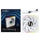 LIAN LI �磻��쥹 ARGB�ե��� UNI FAN TL Wireless LCD 120 White (1pcs) 12TLLCD1W1W LCD��� ���ž 1�ĥѥå� �ۥ磻�� �ڥ���󥻥��Բġ��̳�ƻ����Υ�������Բġ�