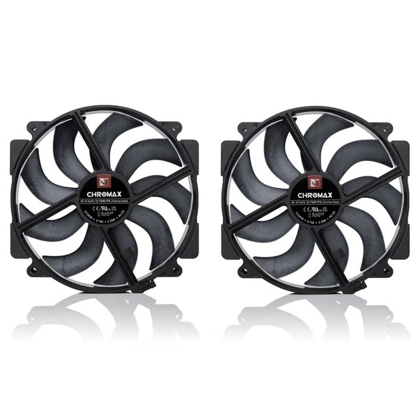 Noctua �ե��� NF-A14x25R-G2-PWM-SX2-PP-CH-BK �ݷ��ե졼�� �֥�å� �ץ�ߥ����Ų�140mm�ץå���ץ����������б� �ǥ奢��ե��󥻥å� �ڥ���󥻥��Բġ��̳�ƻ����Υ�������Բġ� -������-