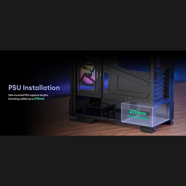 Okinos PC������ Aqua 6 Infinity ATX�б��ߥɥ륿� �ԥ顼�쥹PC������ ARGB PWM�ե���3��ɸ����� ����9��ե�������б� ����360mm�饸�������б� �֥�å��ڥ���󥻥��Բġ��̳�ƻ����Υ�������Բġ�