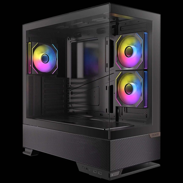 Okinos PC������ Aqua 6 Infinity ATX�б��ߥɥ륿� �ԥ顼�쥹PC������ ARGB PWM�ե���3��ɸ����� ����9��ե�������б� ����360mm�饸�������б� �֥�å��ڥ���󥻥��Բġ��̳�ƻ����Υ�������Բġ�