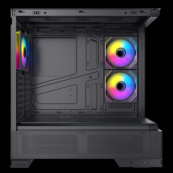 Okinos PC������ Aqua 6 Infinity ATX�б��ߥɥ륿� �ԥ顼�쥹PC������ ARGB PWM�ե���3��ɸ����� ����9��ե�������б� ����360mm�饸�������б� �֥�å��ڥ���󥻥��Բġ��̳�ƻ����Υ�������Բġ�