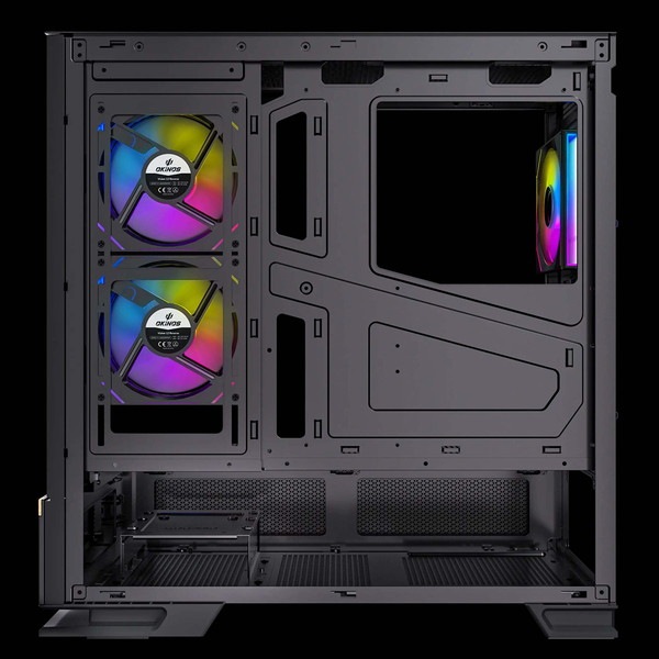 Okinos PC������ Aqua 6 Infinity ATX�б��ߥɥ륿� �ԥ顼�쥹PC������ ARGB PWM�ե���3��ɸ����� ����9��ե�������б� ����360mm�饸�������б� �֥�å��ڥ���󥻥��Բġ��̳�ƻ����Υ�������Բġ�