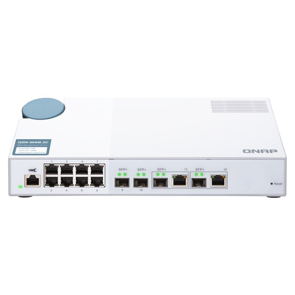 QNAP �ޥ͡����ɥ����å� QSW-M408-2C SMB�Υͥåȥ���ǥץ����� ����ȥ꡼��٥��10GbE L2 �����å��󥰥ե��֥�å���96 Gbps�ڤ����󤻾��ʤǤ�/Ǽ�������б���