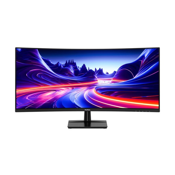 FeuVision UWQHD 曲面ウルトラワイドモニター FSID34EQ3CA 34型 / 3440x1440 / FSID34EQ3CA / 200Hz / 1ms HDMI 2.0 x2 / DP 1.4 x2 DPケーブル / ACアダプタ インレット / スタンド / 3年保証