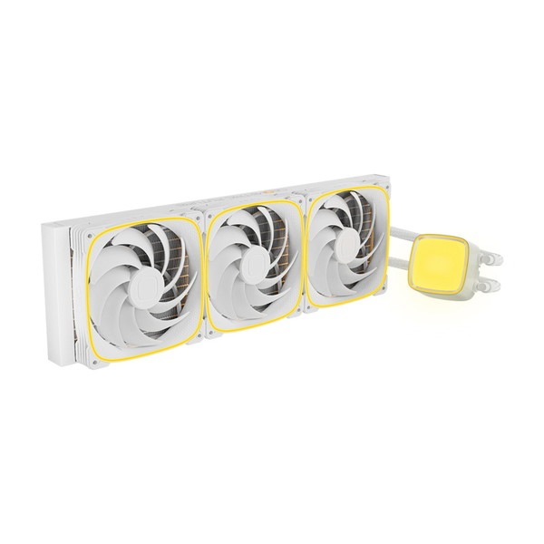 GEOMETRIC FUTURE CPU�����顼 Eskimo Pro 42W GF-ES-PRO-420-WT �ʰ׿��� 140mm LED�ե��� �ۥ磻�� �ڥ���󥻥��Բġ��̳�ƻ����Υ�������Բġ�