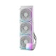 GEOMETRIC FUTURE CPU�����顼 Eskimo Pro 42W GF-ES-PRO-420-WT �ʰ׿��� 140mm LED�ե��� �ۥ磻�� �ڥ���󥻥��Բġ��̳�ƻ����Υ�������Բġ�