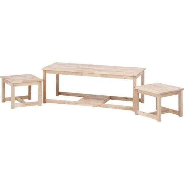不二貿易 Natural Signature ネストテーブル 5134-1 商品コード37038【代引・日時指定・キャンセル不可・北海道沖縄離島配送不可】 -お取リ寄せ-