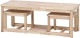 不二貿易 Natural Signature ネストテーブル 5134-1 商品コード37038【代引・日時指定・キャンセル不可・北海道沖縄離島配送不可】 -お取リ寄せ-