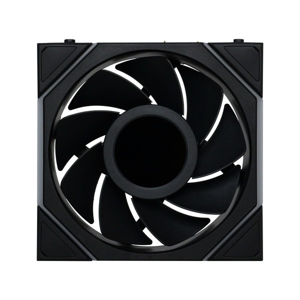 LIAN LI �磻��쥹 ARGB�ե��� UNI FAN TL Wireless LCD Reverse 120 Black (1pcs) 12RTLLCD1W1B LCD��� �ղ�ž 1�ĥѥå� �֥�å� �ڥ���󥻥��Բġ��̳�ƻ����Υ�������Բġ�