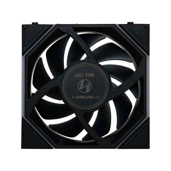 LIAN LI �磻��쥹 ARGB�ե��� UNI FAN TL Wireless LCD Reverse 120 Black (1pcs) 12RTLLCD1W1B LCD��� �ղ�ž 1�ĥѥå� �֥�å� �ڥ���󥻥��Բġ��̳�ƻ����Υ�������Բġ�