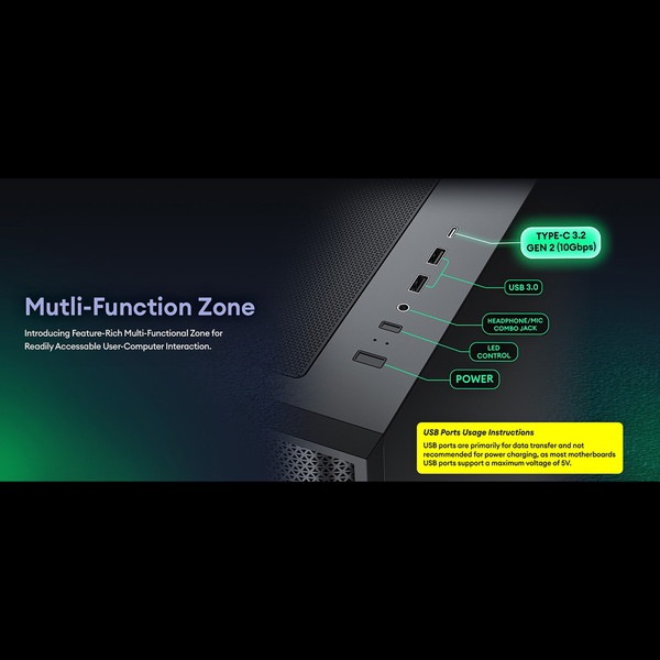 Okinos PC������ 612 C ARGB ATX�б� �ߥɥ륿� ARGB�ե���4��ɸ����� ����10��120mm�ե�������б� �֥�å��ڥ���󥻥��Բġ��̳�ƻ����Υ�������Բġ�