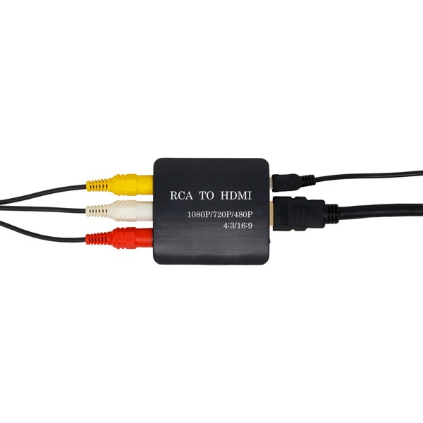 AINEX �����ͥå��� MCV-RCAHD02 RCA-HDMI�Ѵ��� �Ĳ���&�������ڤ��ؤ��б� 16:9��4:3�ڥ���󥻥��Բġ��̳�ƻ����Υ�������Բġ� -������-