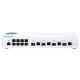 QNAP マネージドスイッチ QSW-M408-4C SMBネットワークデプロイ用 エントリーレベルの10GbE L2 Webマネージドスイッチ 4 x 10GbE SFP+/RJ45コンボポート / 8 x RJ45 ギガビットイーサネットポート 【お取り寄せ商品です/納期都度対応】
