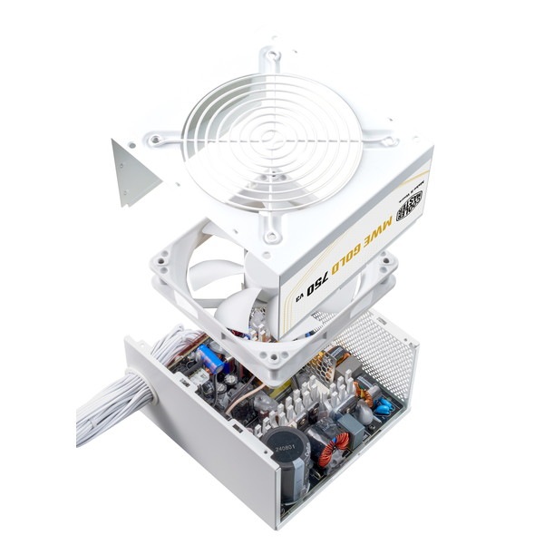 CoolerMaster PC�Ÿ� MWE Gold 750 V3 NM WH FR ��⥸��顼���꡼�� 80PLUS GOLDǧ�� ATX3.1�б� 750W �ۥ磻�� MPE-7506-ACAG-GJP �ڥ���󥻥��Բġ��̳�ƻ����Υ�������Բġ�
