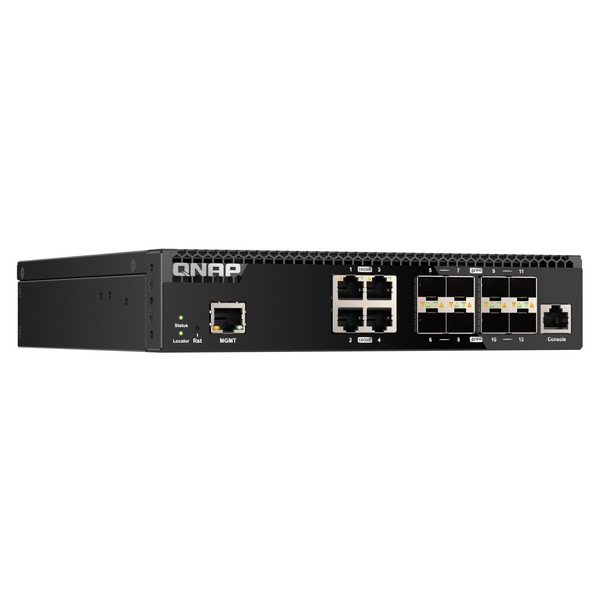 QNAP �ޥ͡����ɥ����å� QSW-M3212R-8S4T ��®�ͥåȥ���� �ϡ��ե磻�ɥ�å��ޥ���ȷ� �ե� 10GbE L2 8 x 10GbE SFP + / 4 x 10GbE RJ45 �����å��󥰥ե��֥�å���240 Gbps �Ÿ���¢�ڤ����󤻾��ʤǤ�/Ǽ�������б���