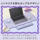 ELECOM エレコム MOH-UKM01PU リストレスト パームレスト 手首 負担軽減 ウェーブデザイン 【 ノートパソコン キーボード 等操作の負担軽減 】 パープル 【キャンセル不可・北海道沖縄離島配送不可】