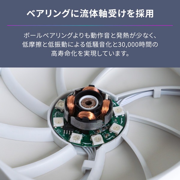 OWLTECH �����֥�쥹��ľ��Ϣ���ǽ PC�������ե��� OWL-FST1225ARGB-WH3P �ۥ磻�� 3�ĥ��å� ARGB LED��¢ ������ƥå� �ڥ���󥻥��Բġ��̳�ƻ����Υ�������Բġ� -������-