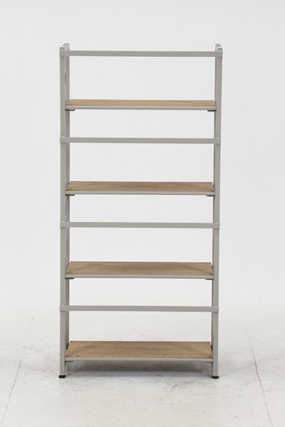 不二貿易 折りたたみシェルフ アロン4段 NA FBC985-B 商品コード73642【代引・日時指定・キャンセル不可・北海道沖縄離島配送不可】 -お取リ寄せ-