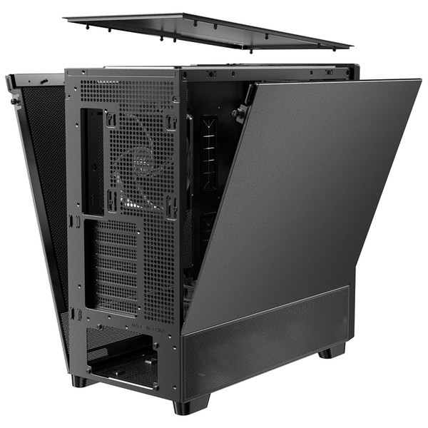 Antec �ߥɥ륿�PC������ FLUX SE �֥�å� �ں� �������饹�ѥͥ� �۲���������� 120mm�ե��� 5��ɸ����� ΢�����ޥ����ܡ����б� �ڥ���󥻥��Բġ��̳�ƻ����Υ�������Բġ�