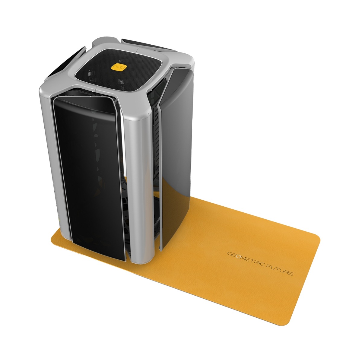 Geometric Future MicroATX/ITX������Model 2 THE ARK Curved Glass GF-M2-ARK-DX-GY  �ڥ���󥻥��Բġ��̳�ƻ����Υ�������Բġ�